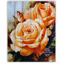 Creative Wood Цветы Цветы -9 Оранжевые розы
